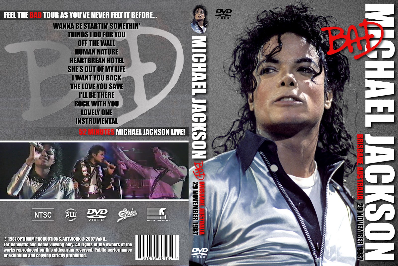 T.U.B.E. Michael Jackson 19871127 Brisbane, AU (DVDfull proshot)